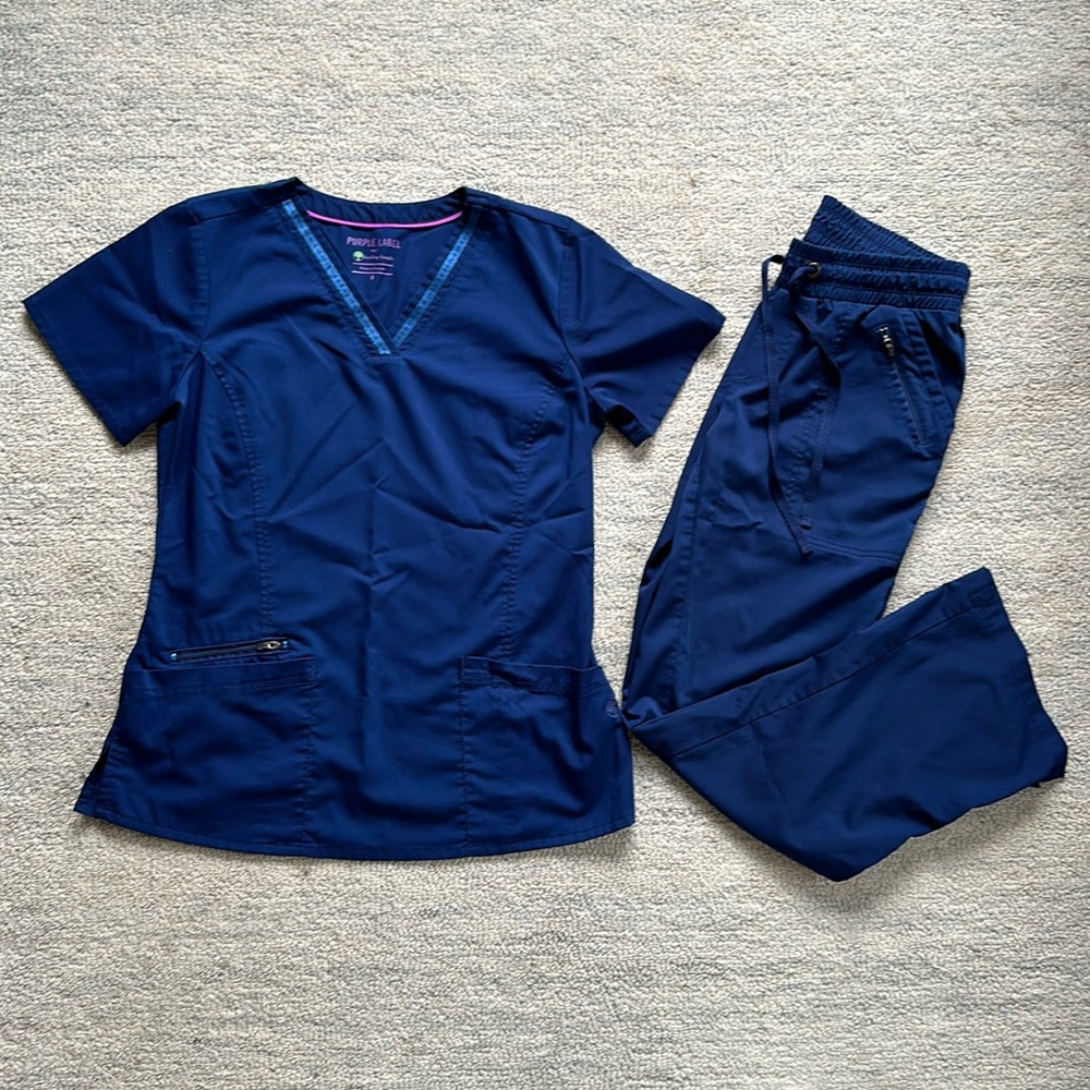 Healing Hands Purple Label Women’s Scrub Set - Navy - Small